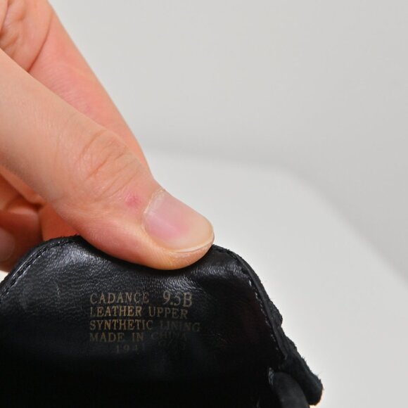 Lauren Ralph Lauren Candace Gold Ring Black Suede Ballet Flats Women's US9.5 UK7 - Picture 12 of 16